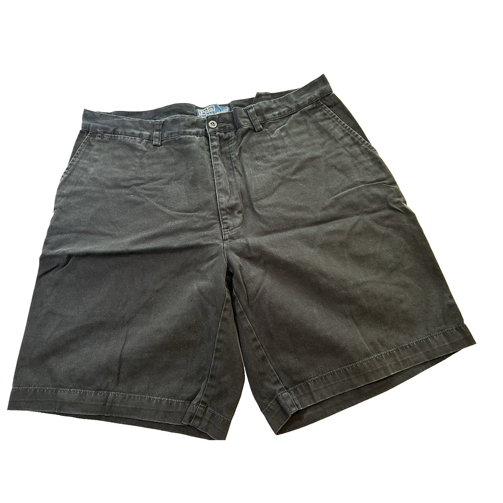Polo Ralph Lauren Classic Polo Chino Shorts Black SZ 38 Cotton Golf Preppy